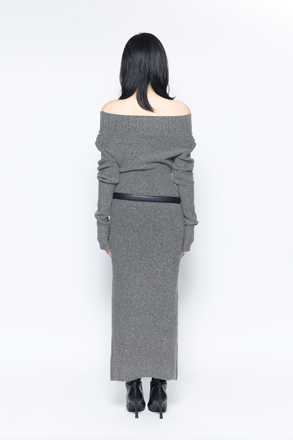 S slouchy knit long dress