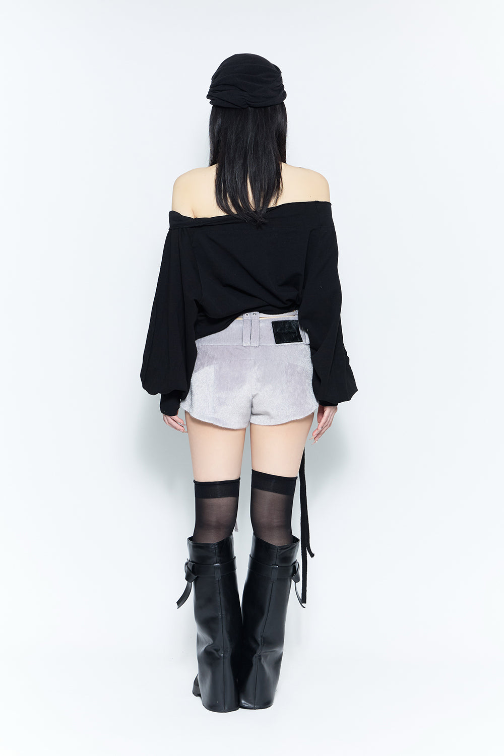 THEREDTHREAD】grain pile shorts