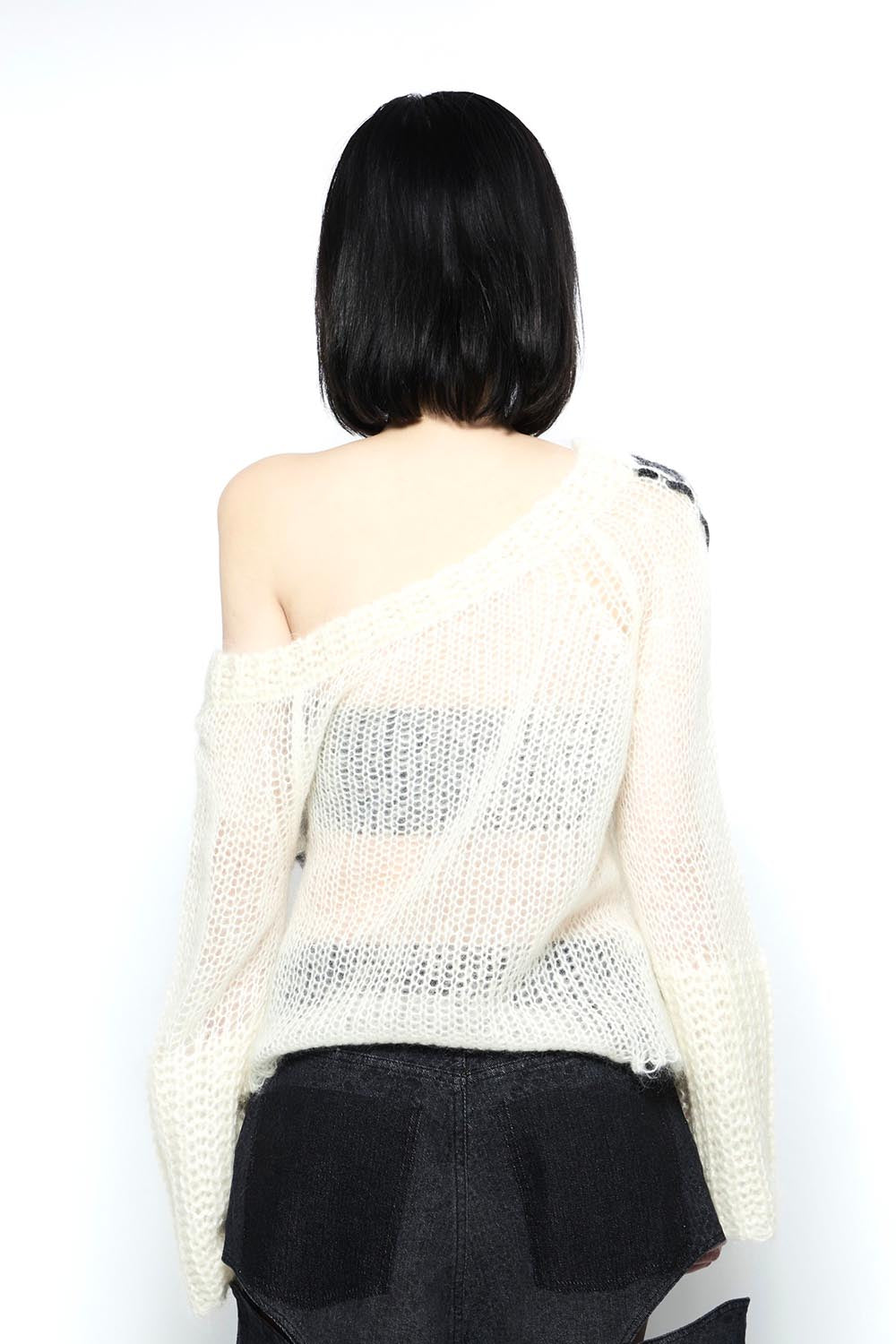 トップス THEREDTHREAD S big symbol knit melt THEREDTHREAD S big symbol knit melt