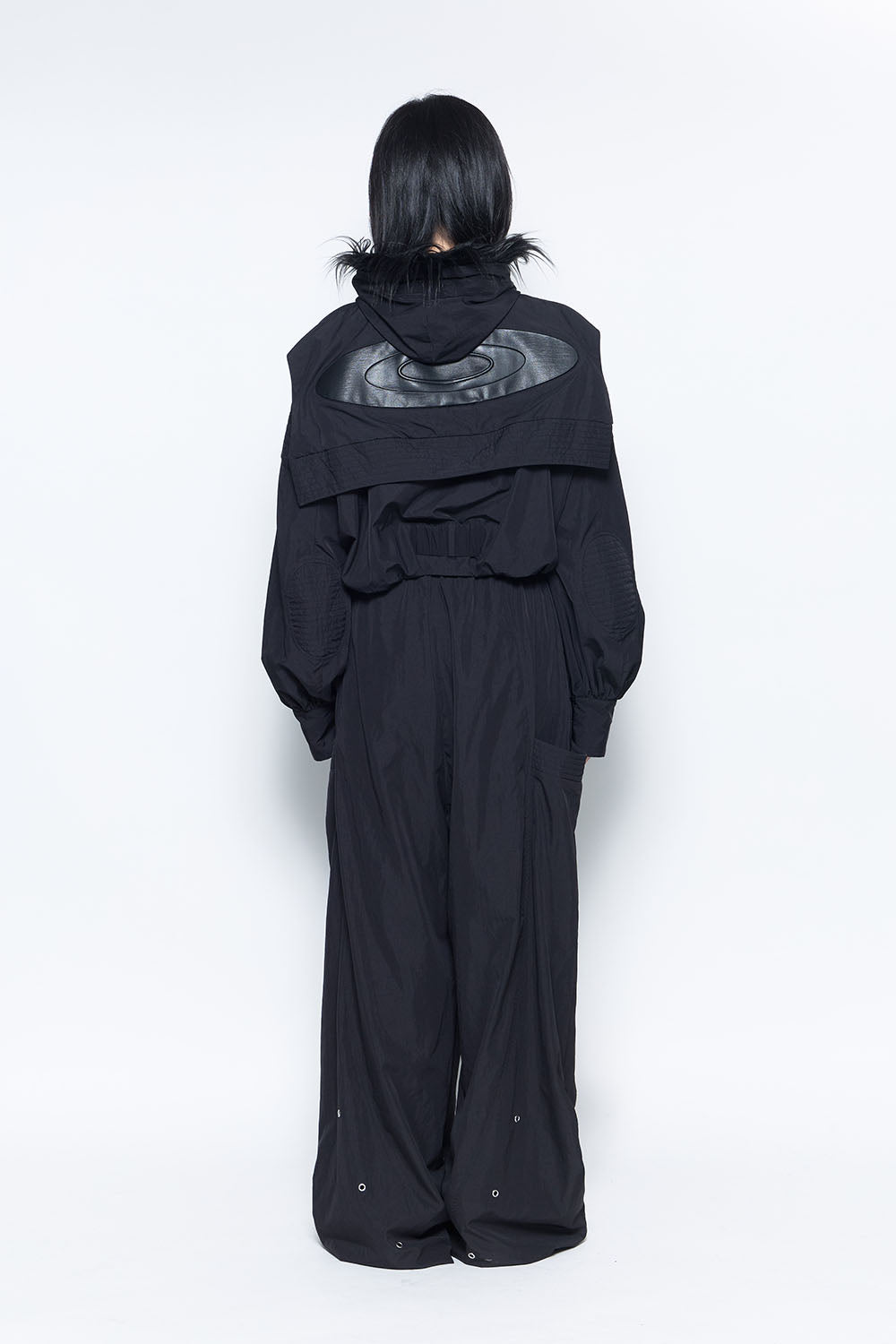 S eyelet nylon pants