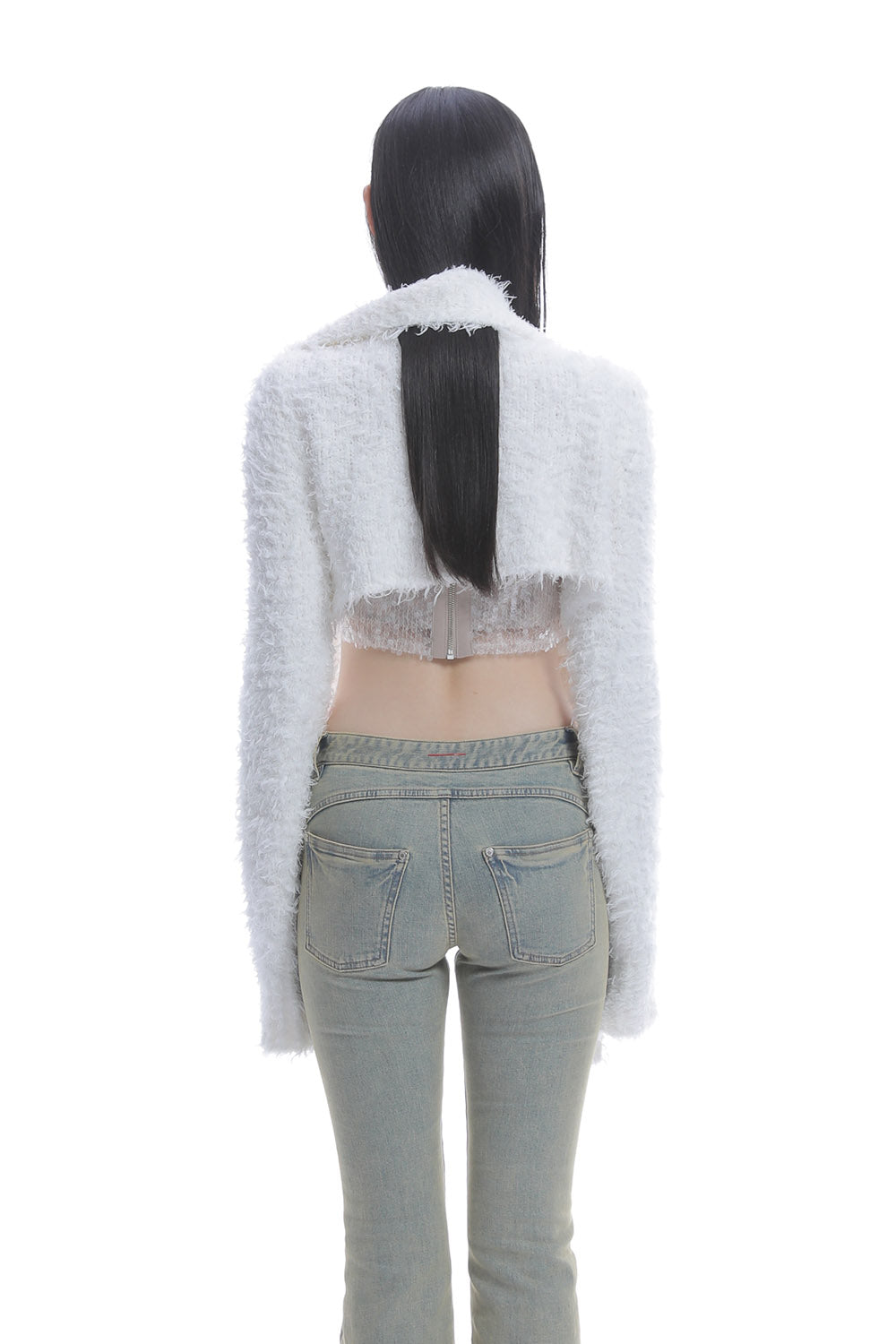 S tail cardigan cropped