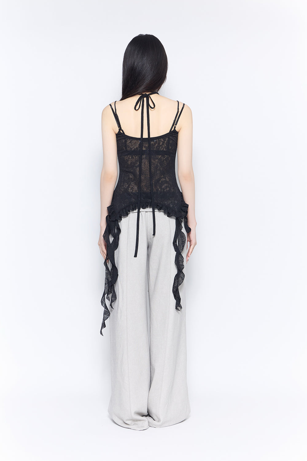loose frame pants