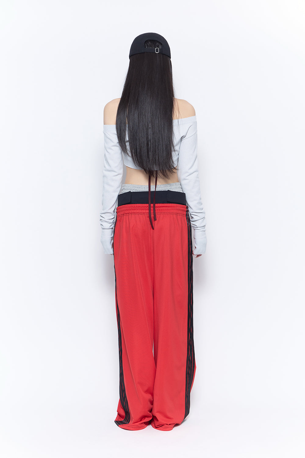 THEREDTHREAD / ザレッドスレッド】layered track pants