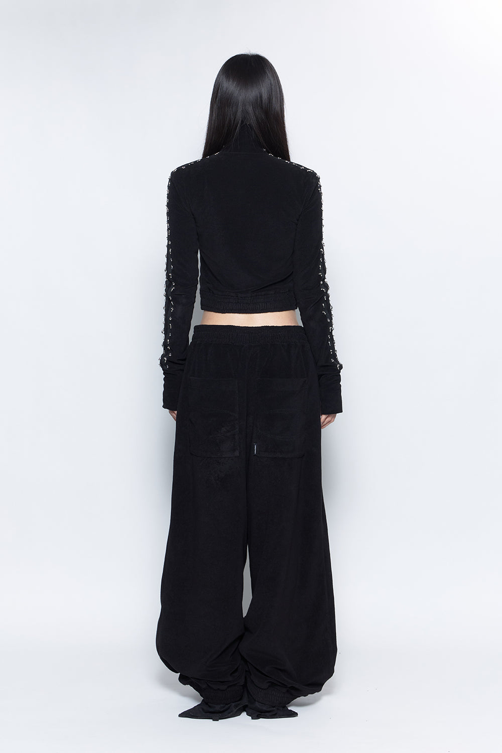 S beaded track pants