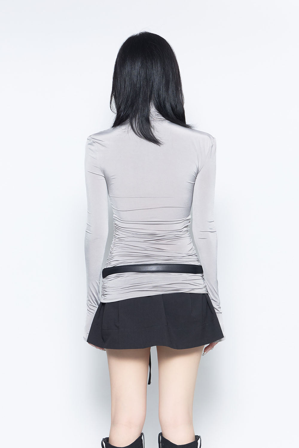 S asymmetric drape tops