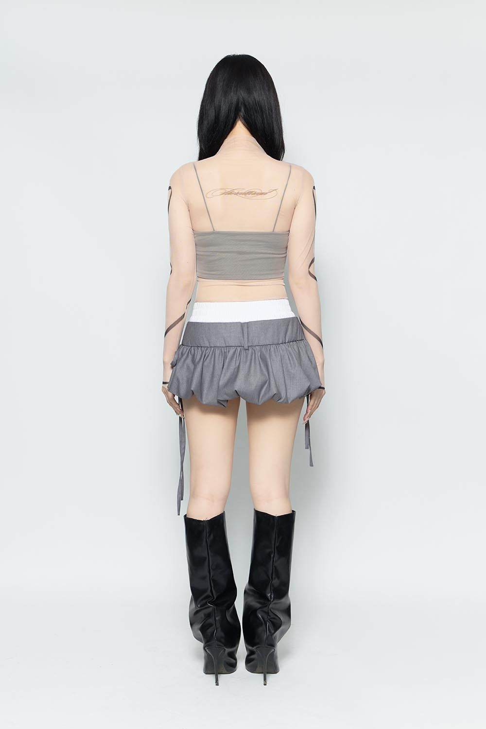 S layered balloon skirt