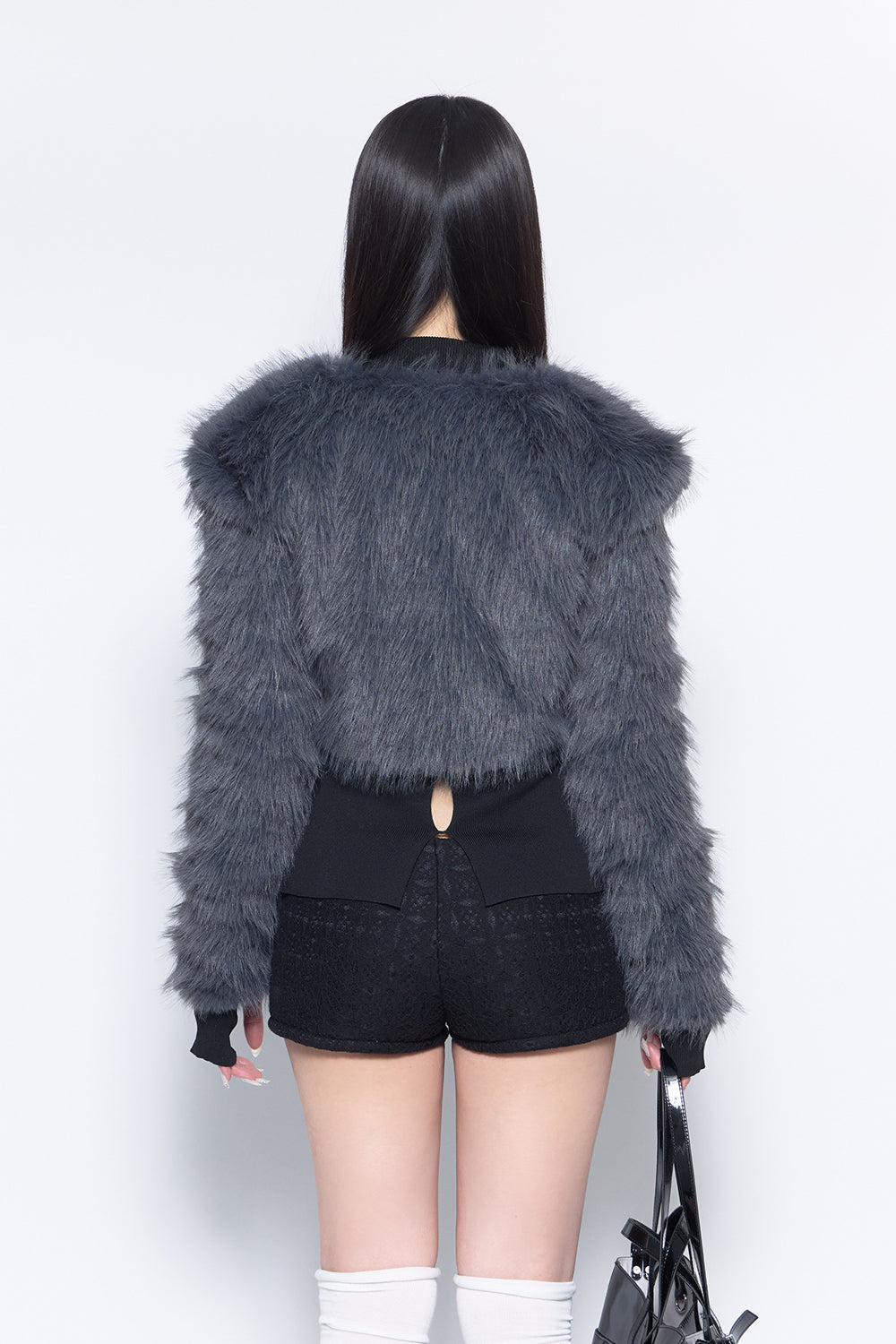 S fur jacket short