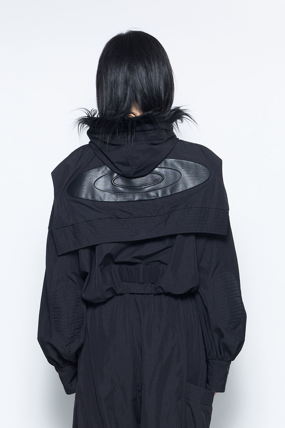 S eyelet nylon jacket