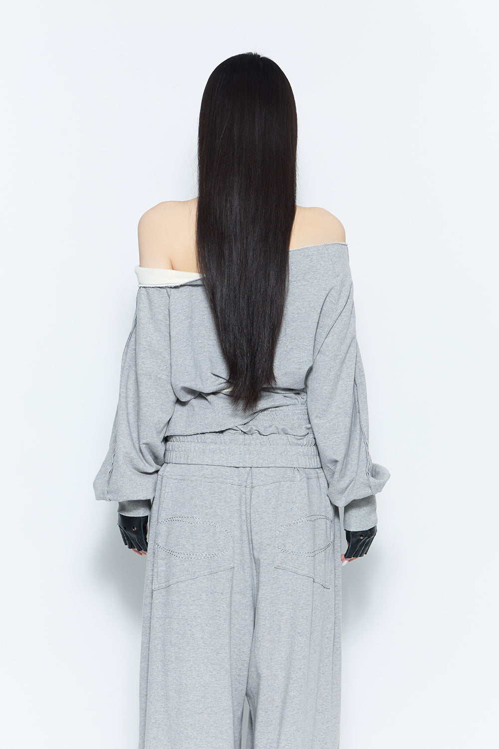 トップス theredthread asymmetric sweat tops THEREDTHREAD】asymmetric sweat tops