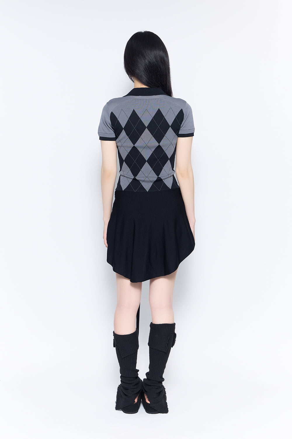 argyle fit romper