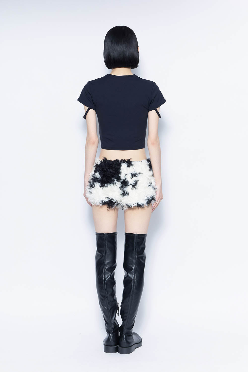 theredthread 「S ring biker shorts cow」 THEREDTHREAD / ザレッドスレッド】S ring biker shorts cow