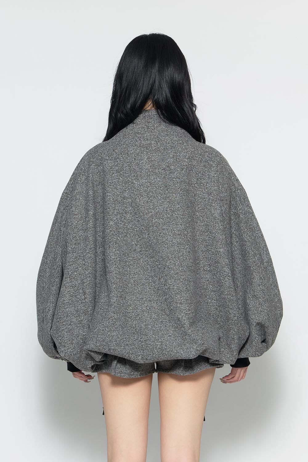 S over tweed zip jacket