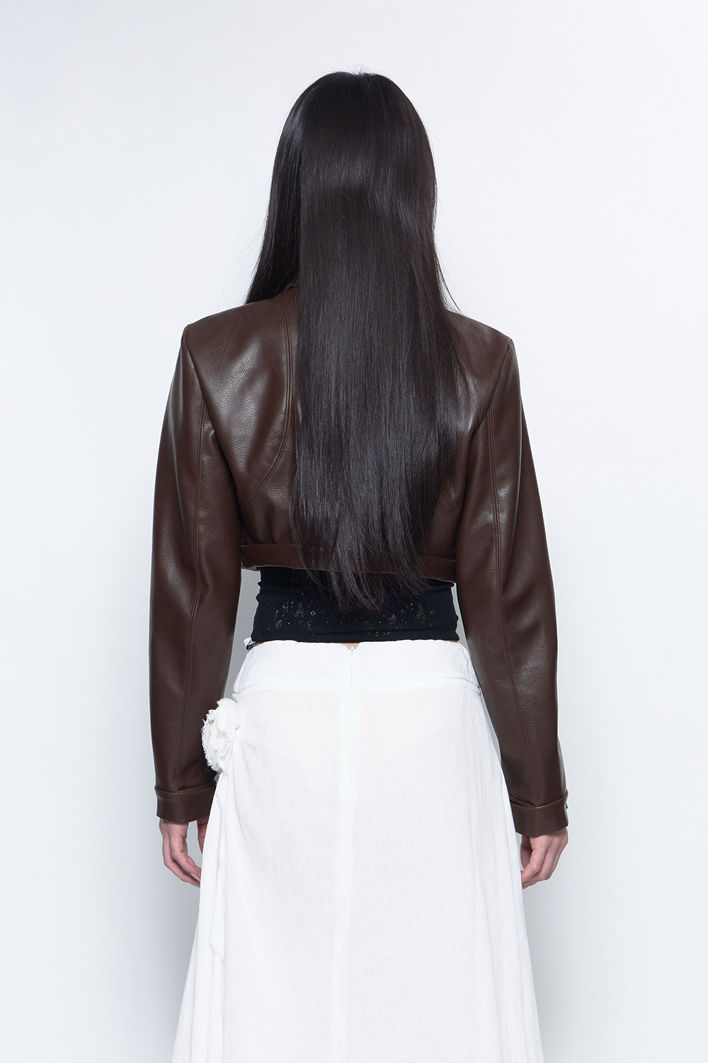 S urban leather cropped