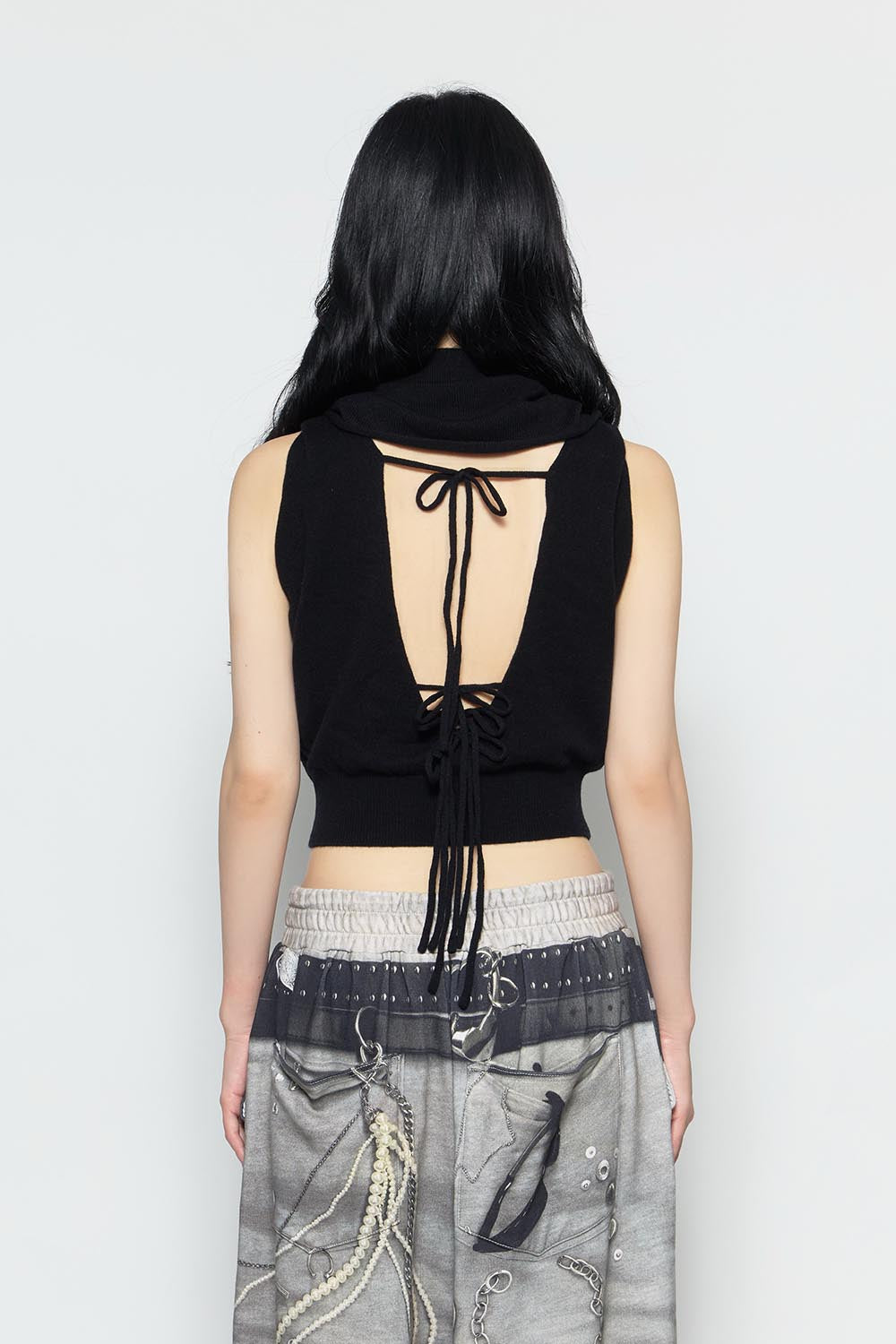 S backless knit tops
