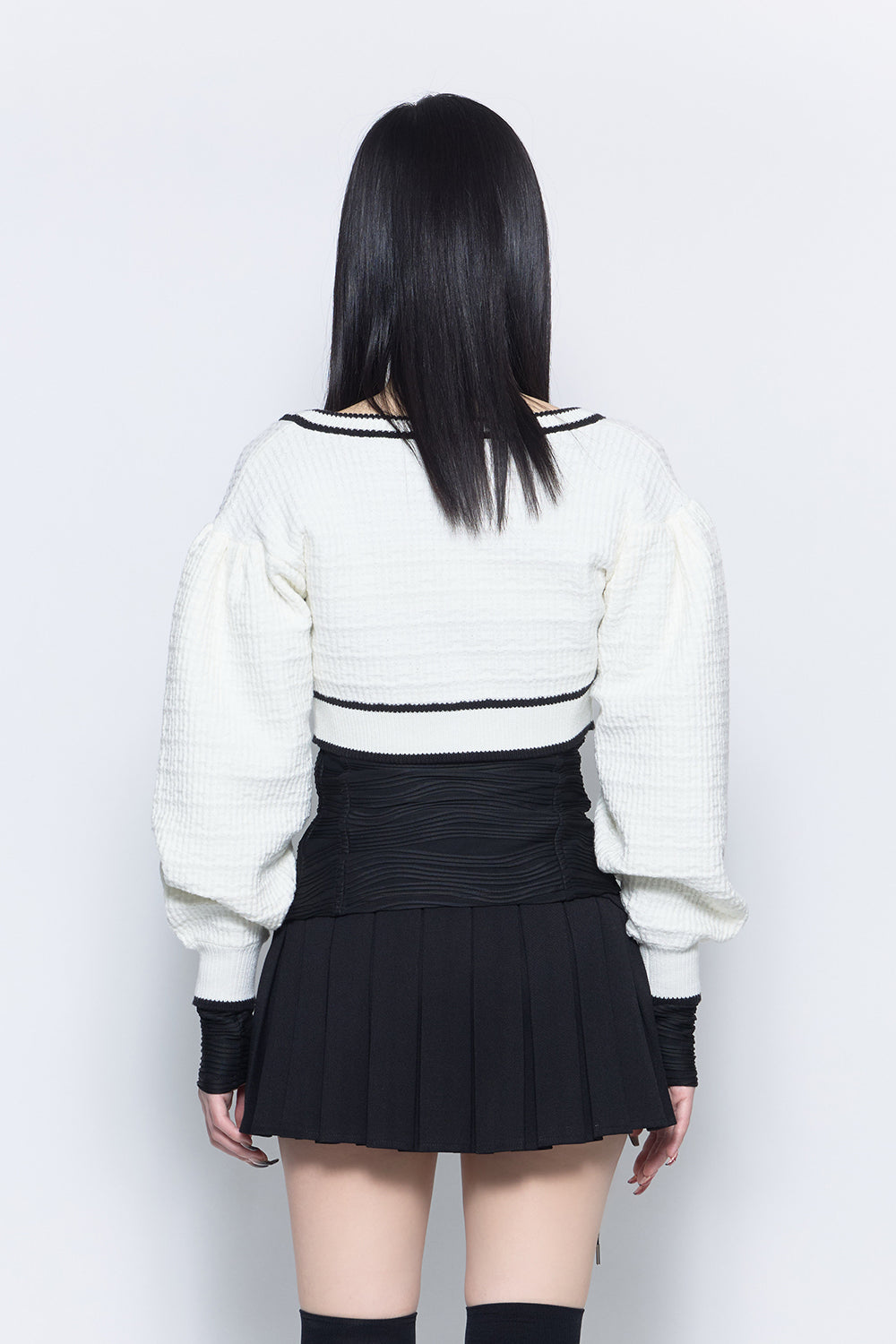 frame knit cardigan