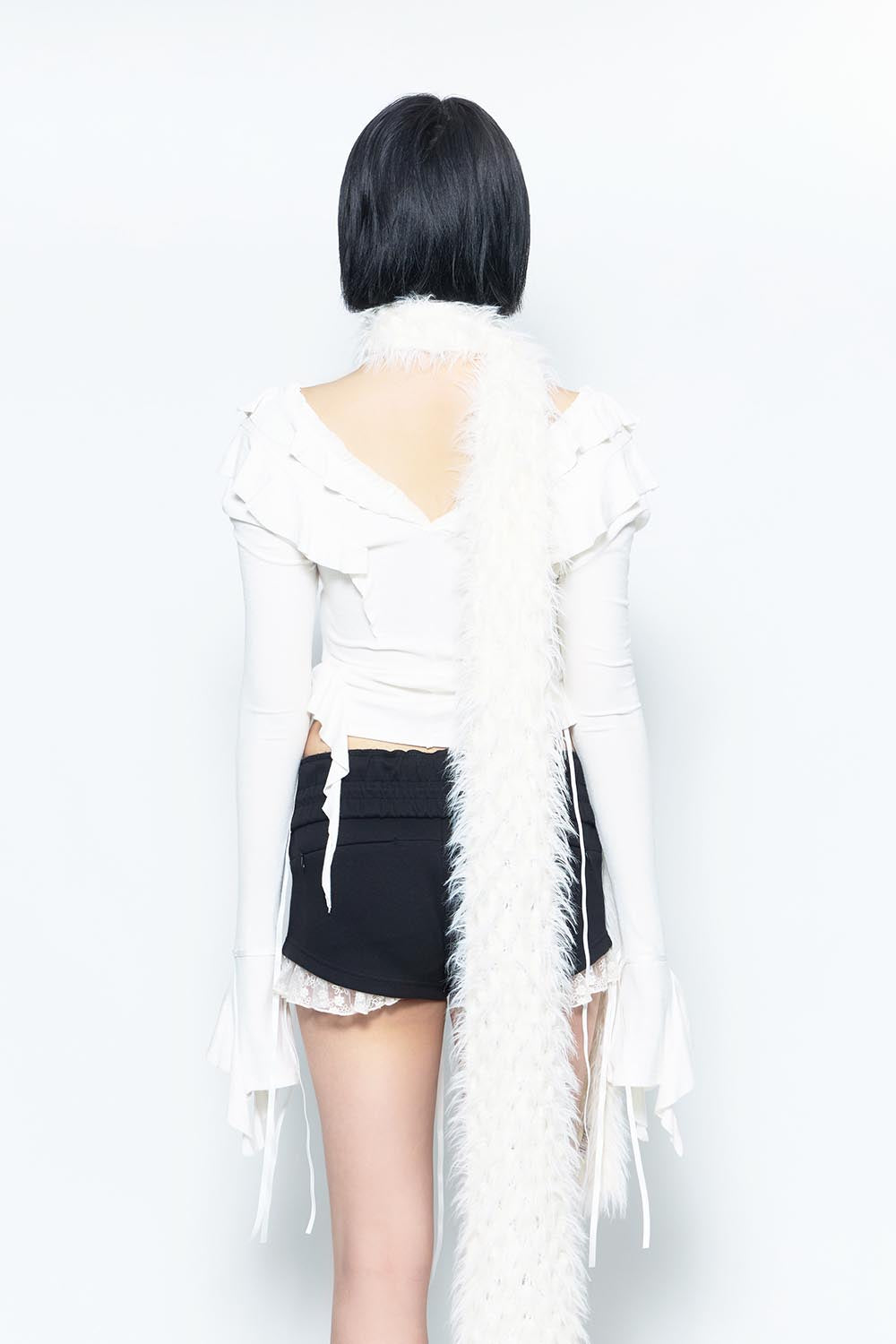 S dot flow frill tops
