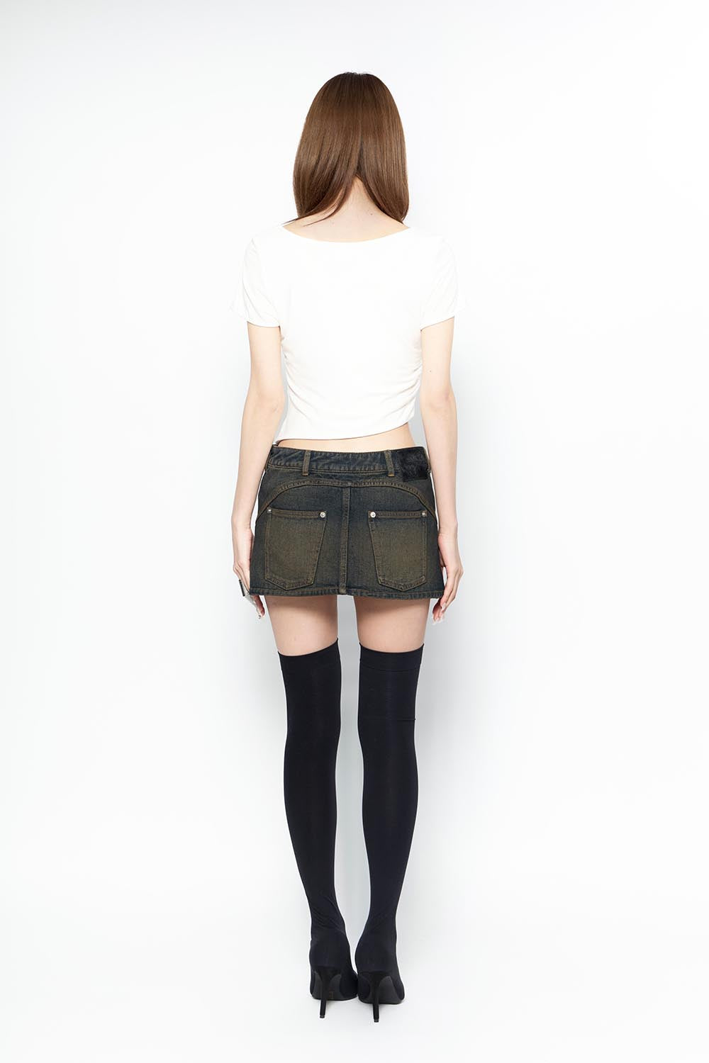 スカート theredthread S symbol denim 2 THEREDTHREAD / ザレッドスレッド】S symbol denim2