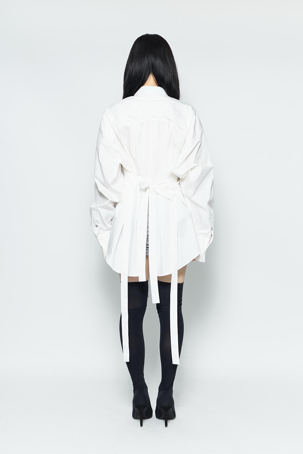 THEREDTHREAD / ザレッドスレッド】S slit shirt dress