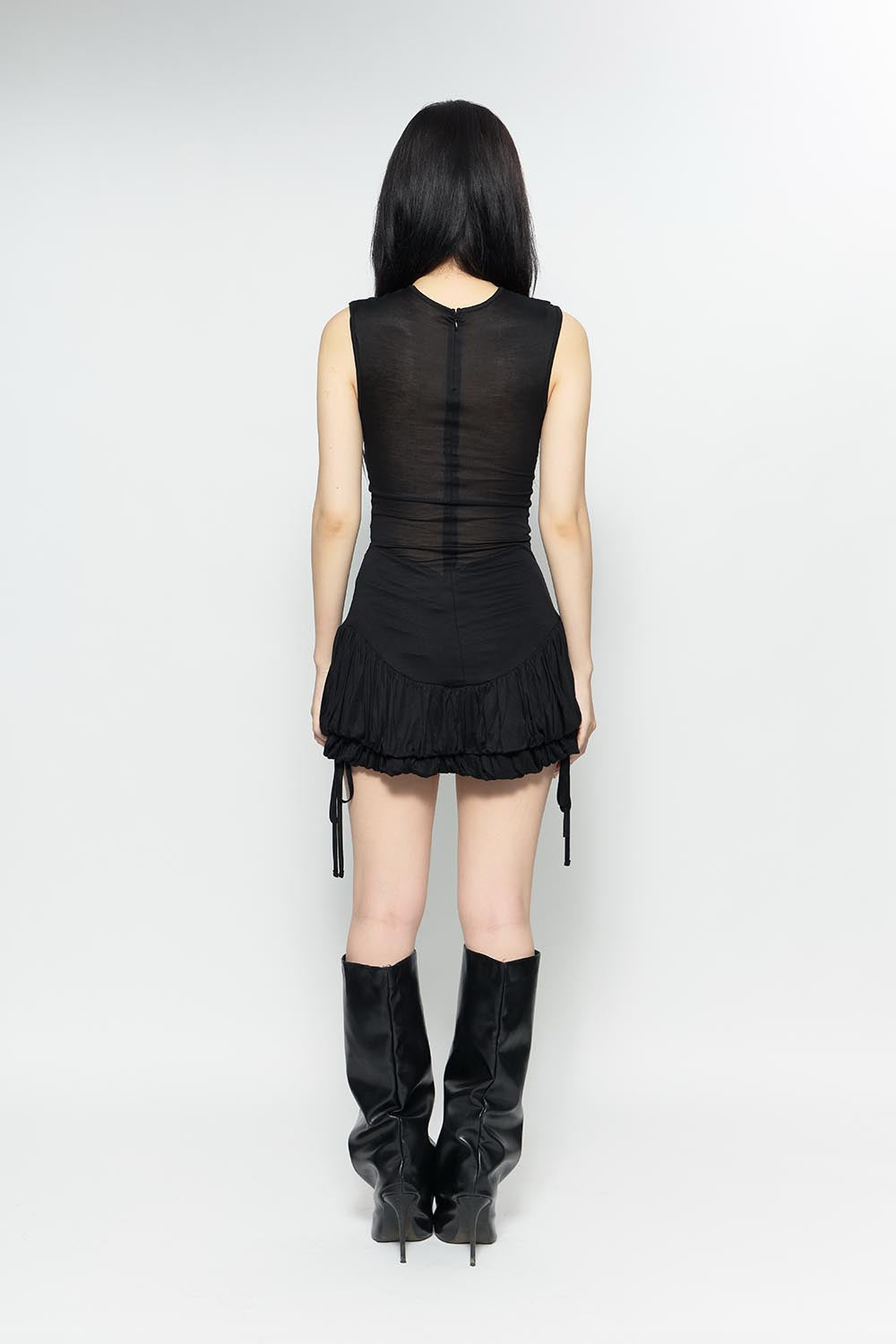 S w balloon dress mini