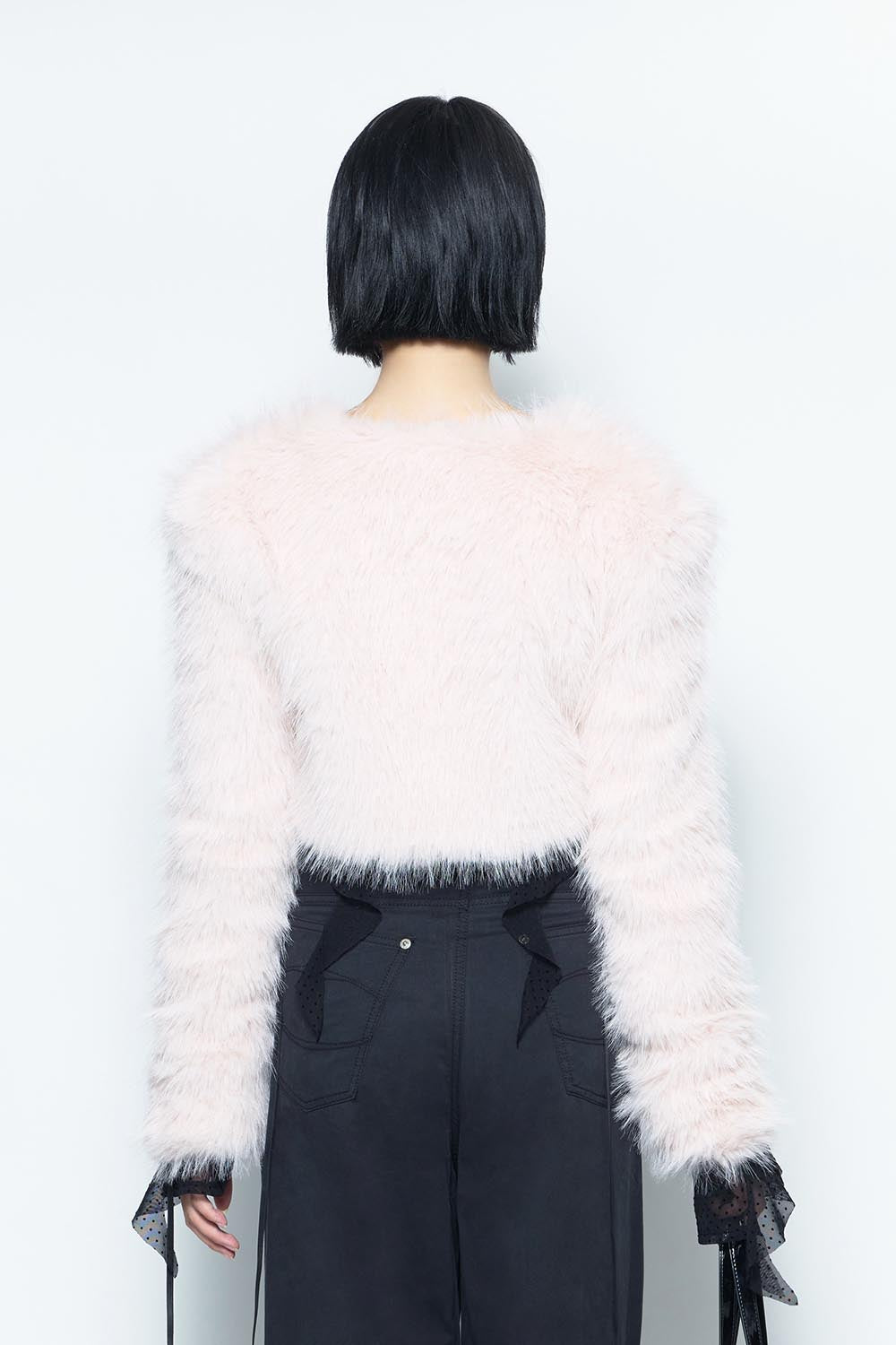 S fur jacket short
