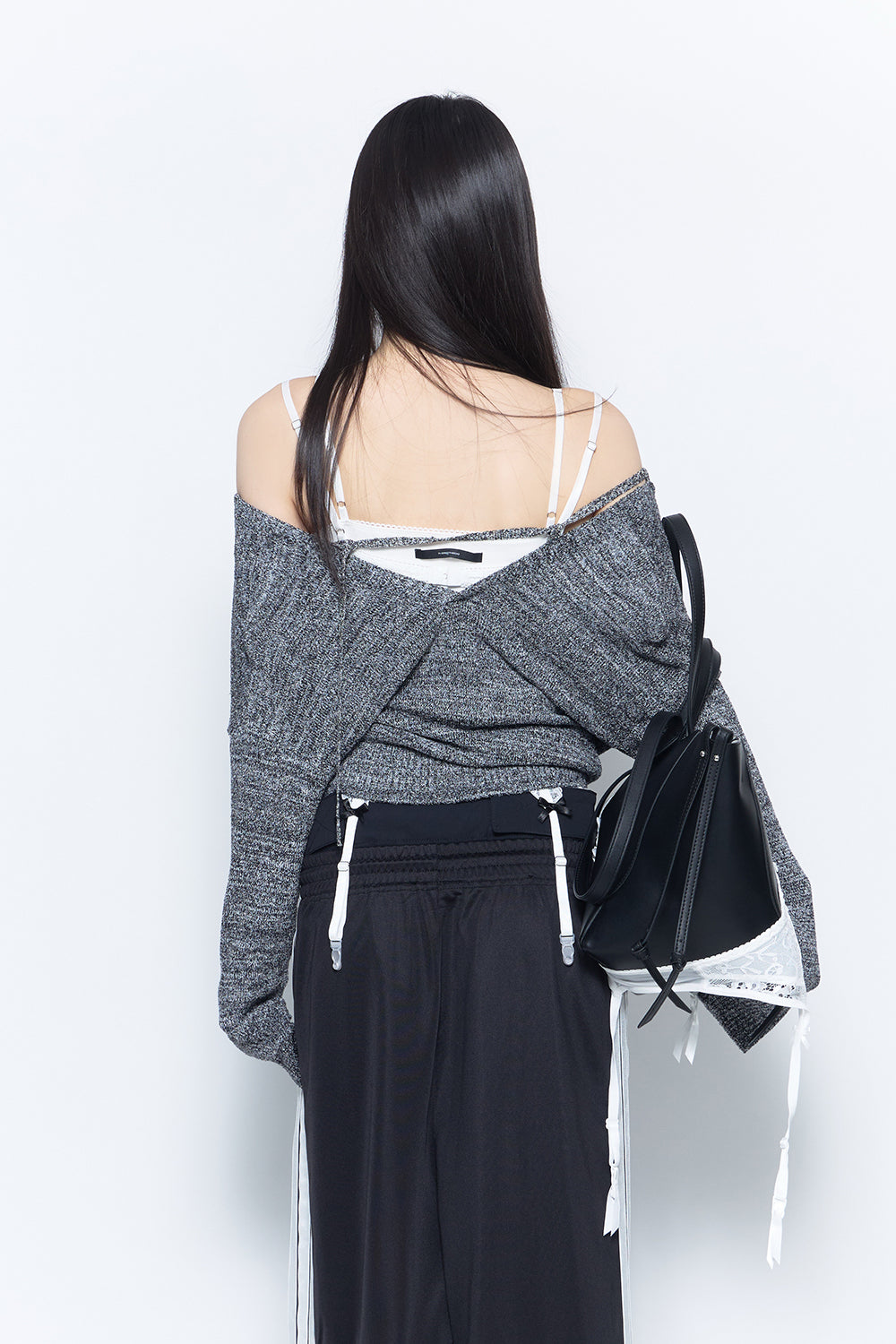 string knit cardigan