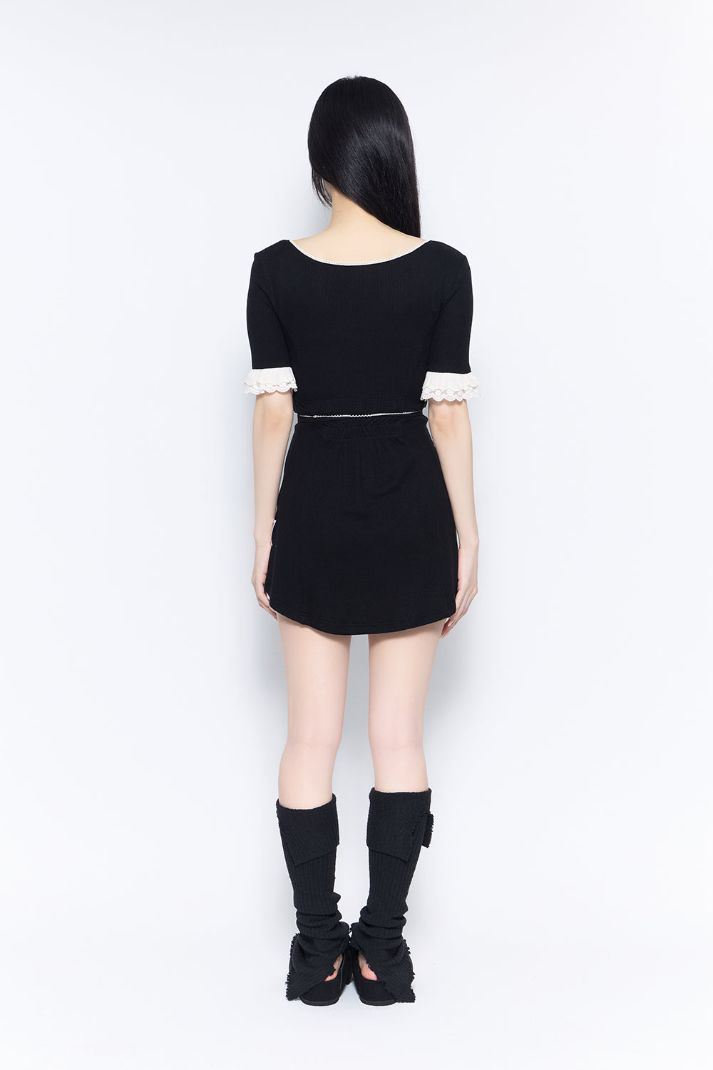 convertible laced dress mini