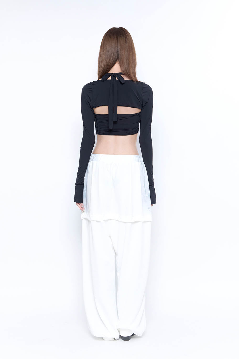 S burlesque print sweat pants