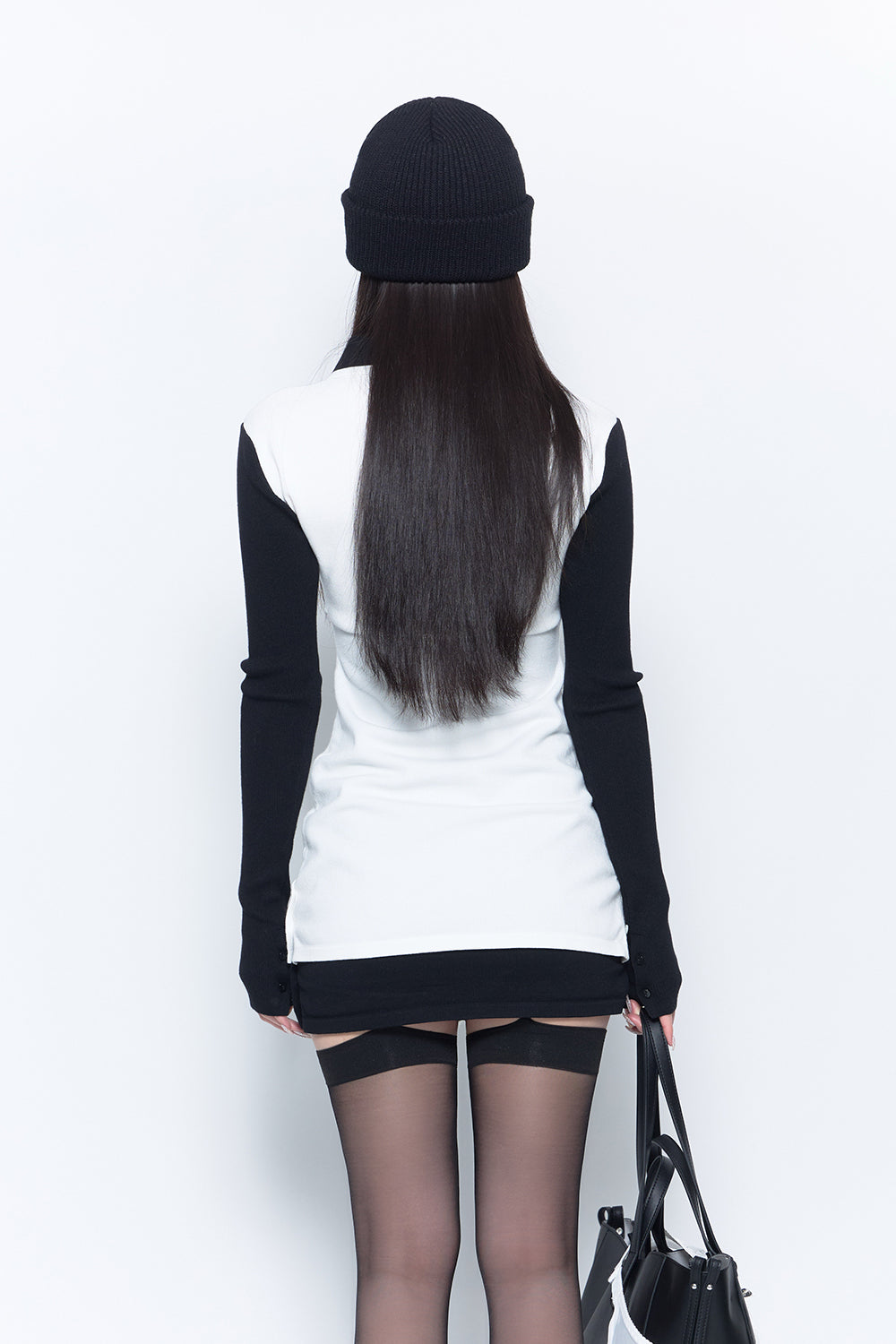 script knit dress mini