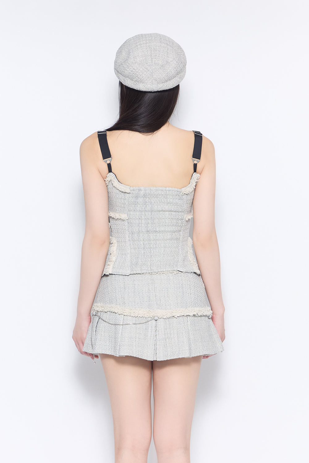 tweed casquette