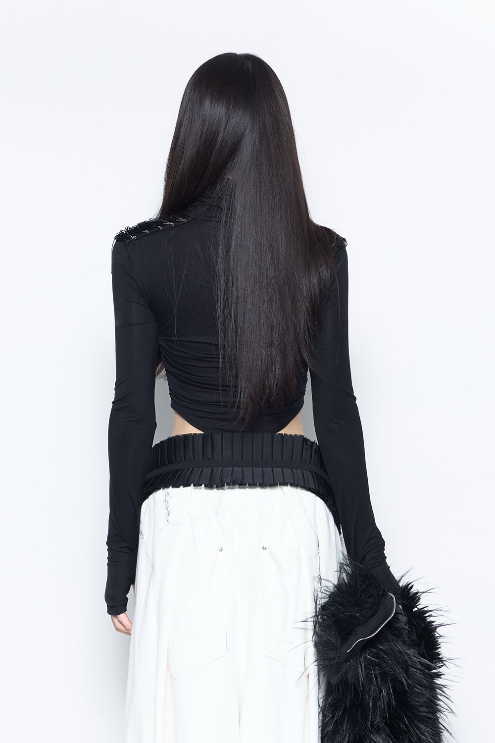 S embellished shoulder tops