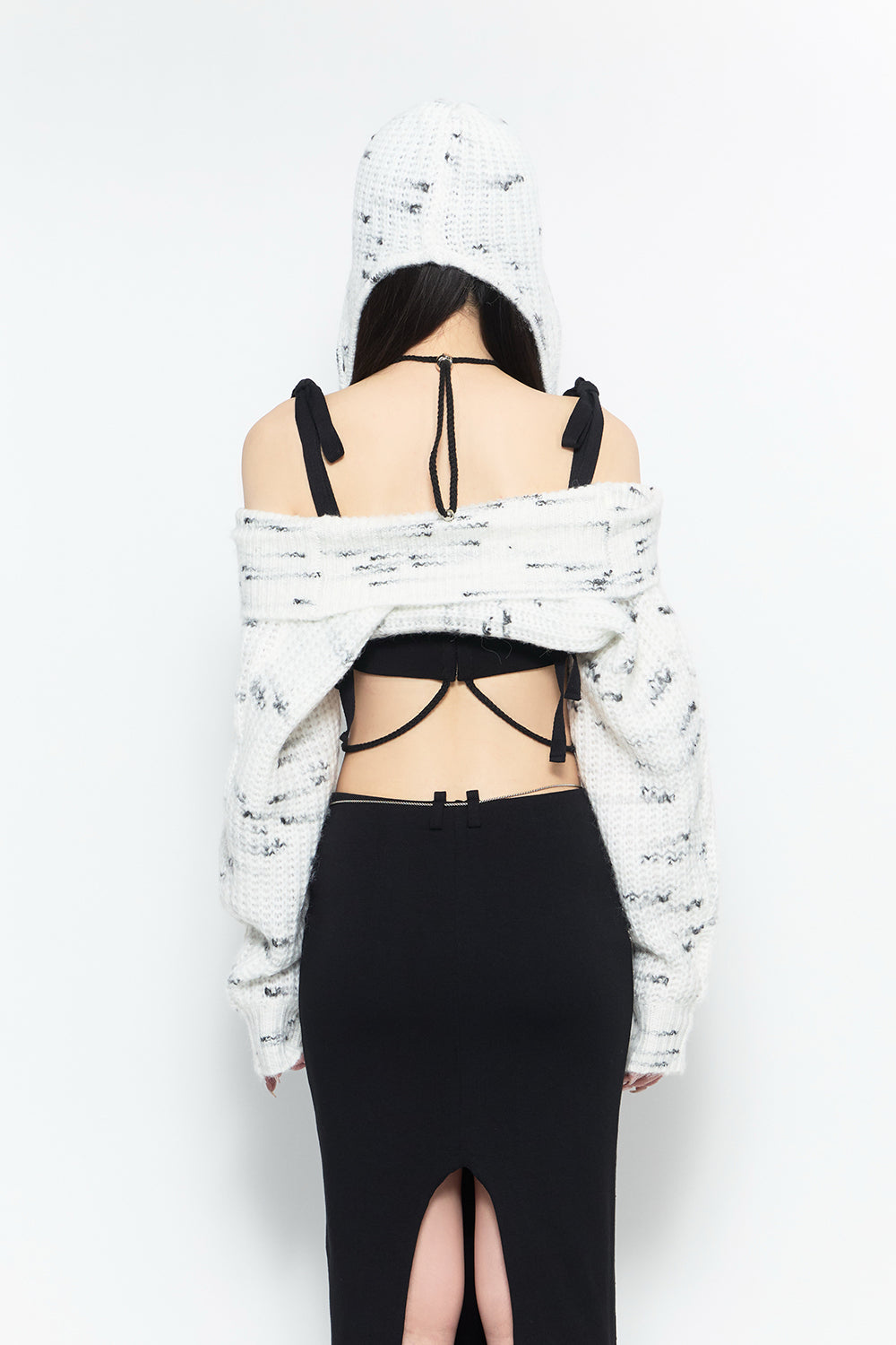 earflap twist knit set