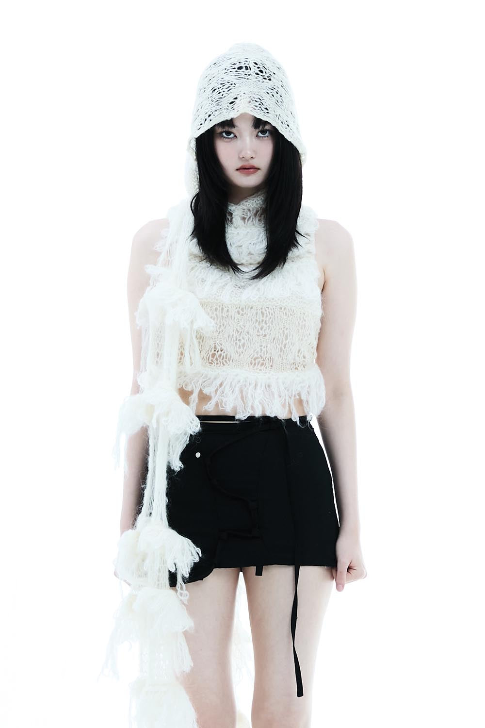 THEREDTHREAD / ザレッドスレッド】S knit tank top cocoon