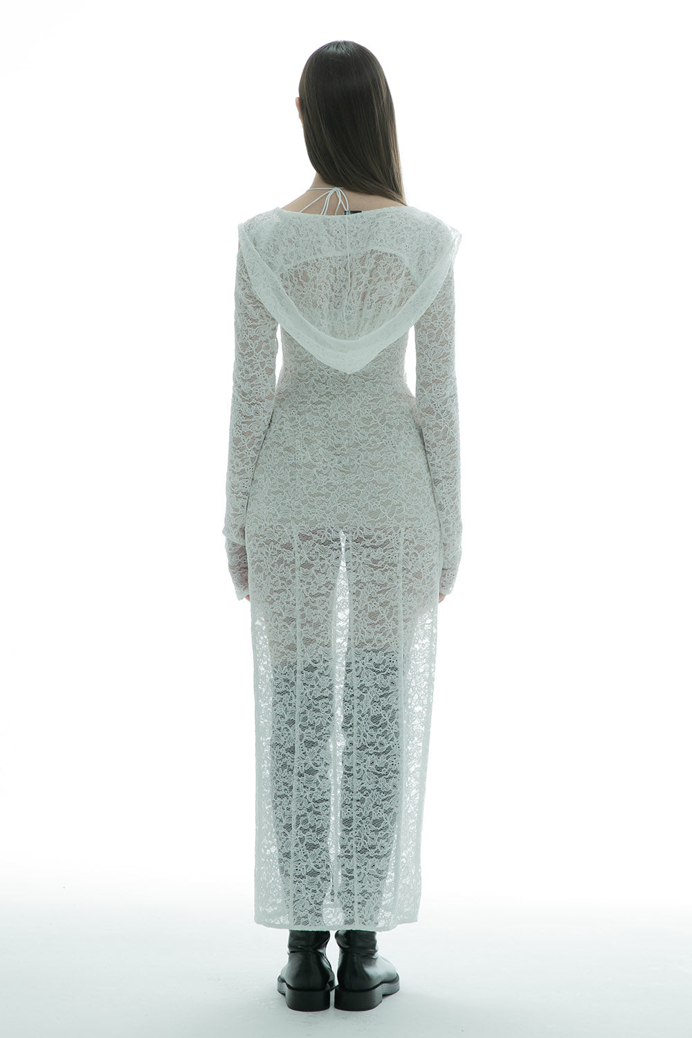 【THEREDTHREAD / ザレッドスレッド】V slit camisole dress lace