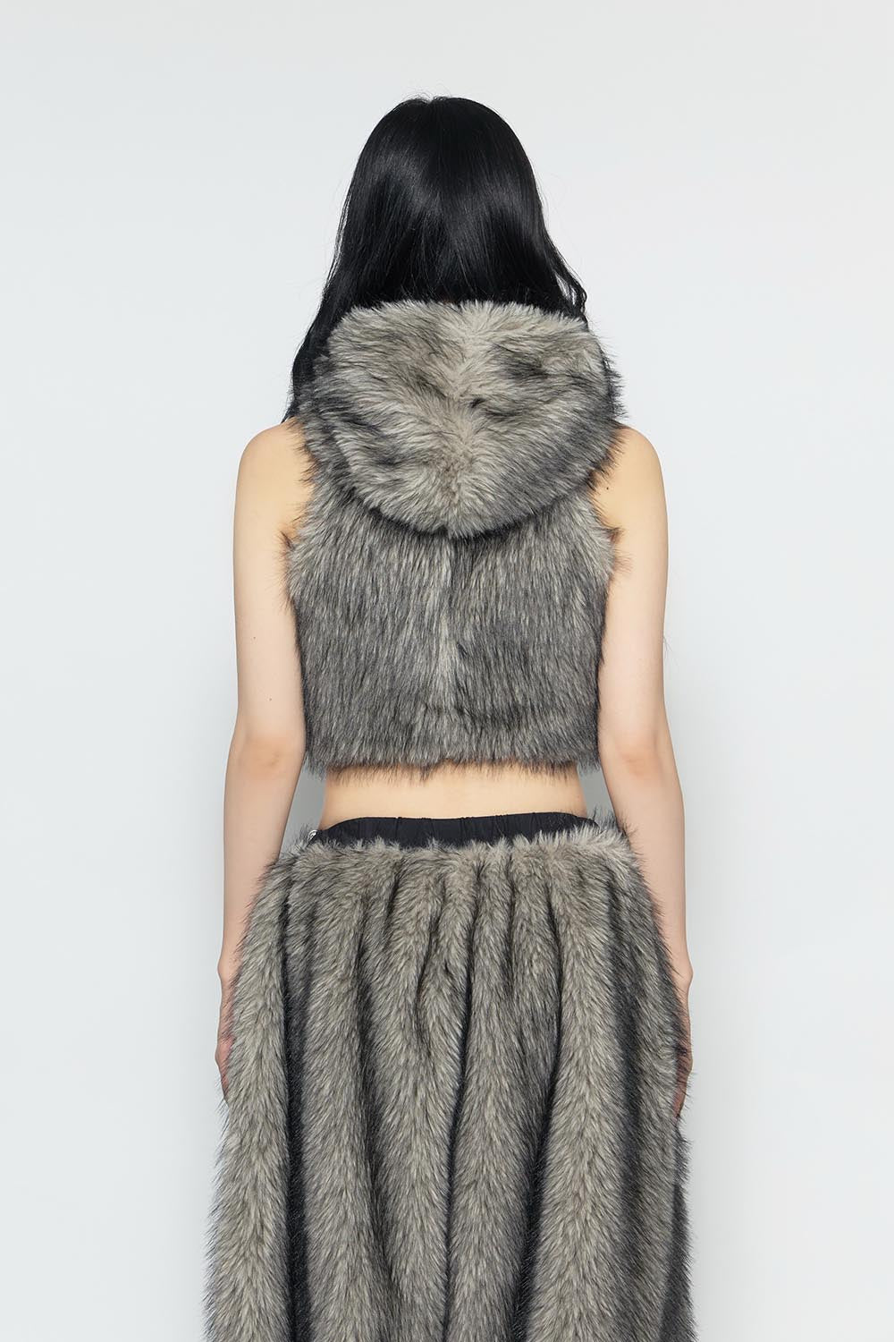 S flip fur vest