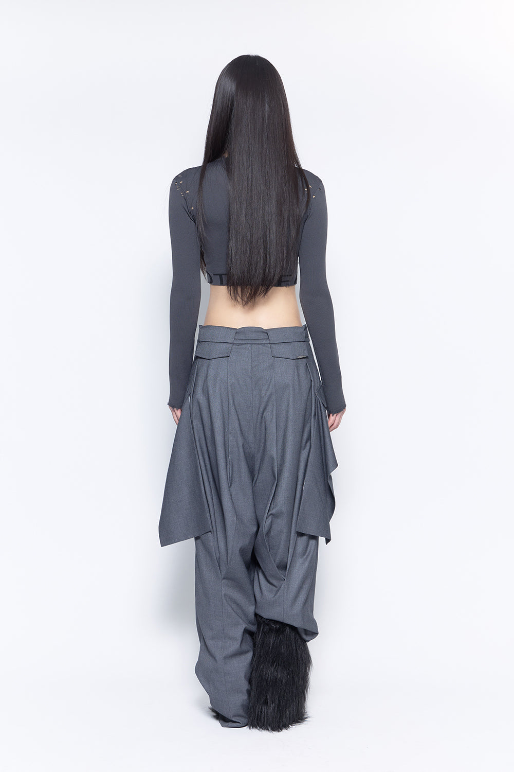 S tailored drape slacks