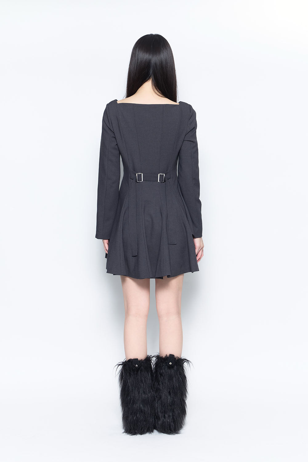 S tailored flare dress mini