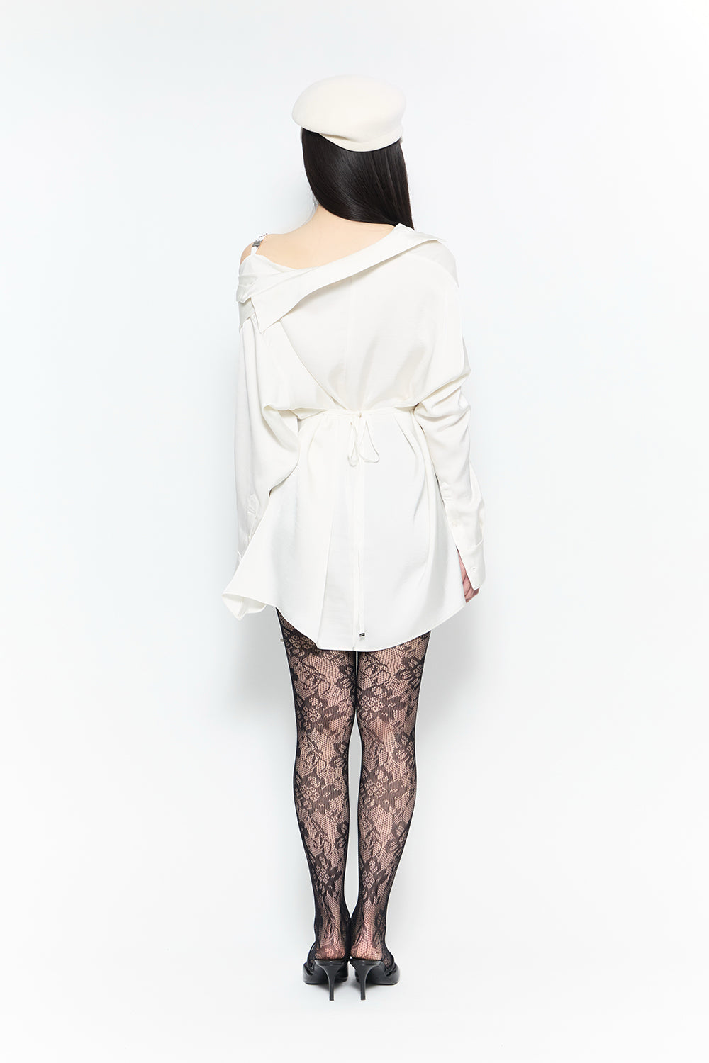 fluid hem dress shirt