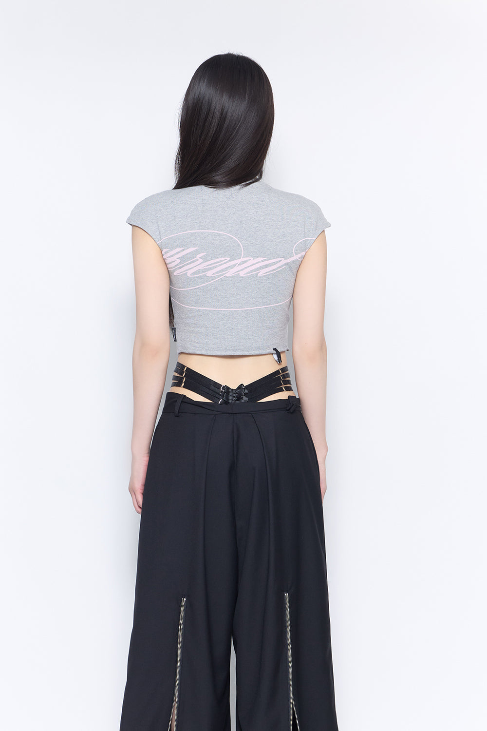 knot hem logo tops