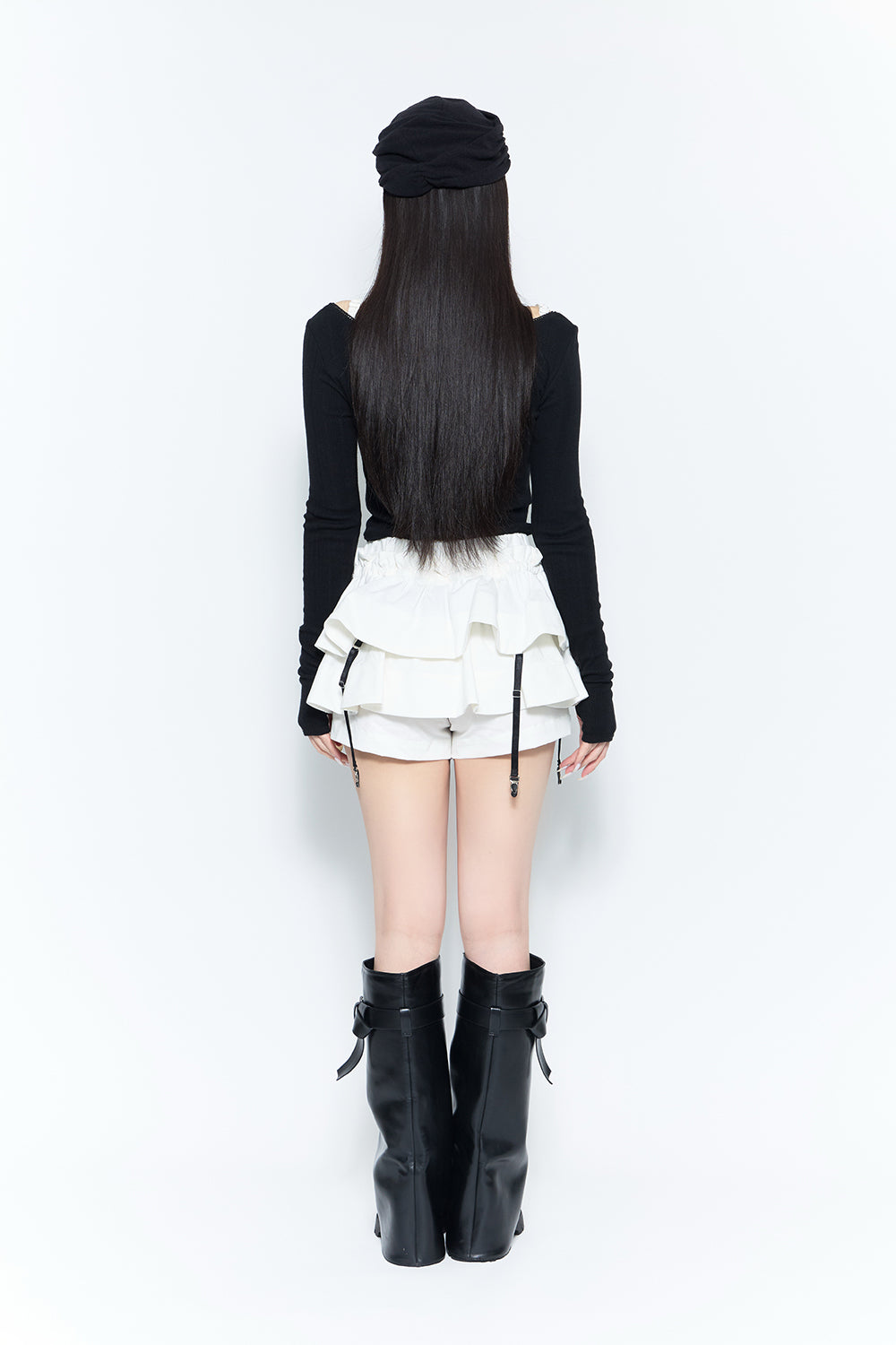 airy tiered skirt mini