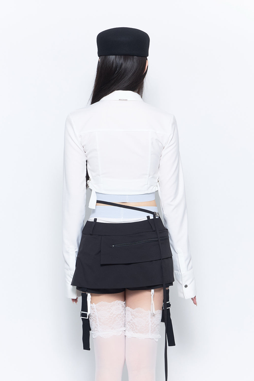 THEREDTHREAD / ザレッドスレッド】burlesque gather shirt