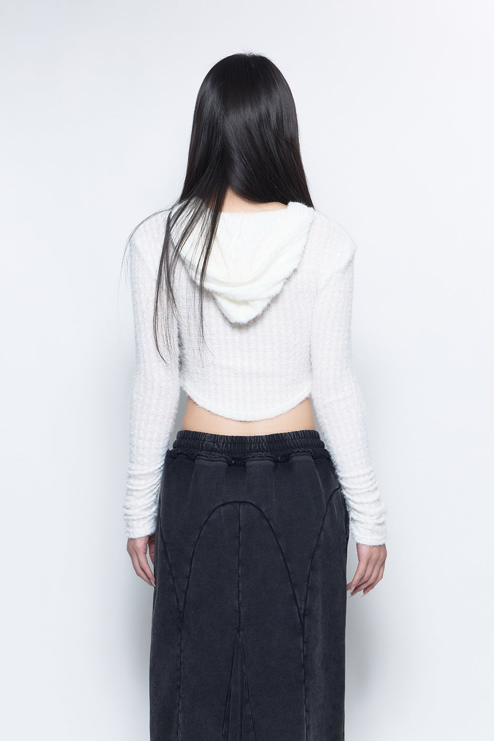 S w zip brushed hoodie