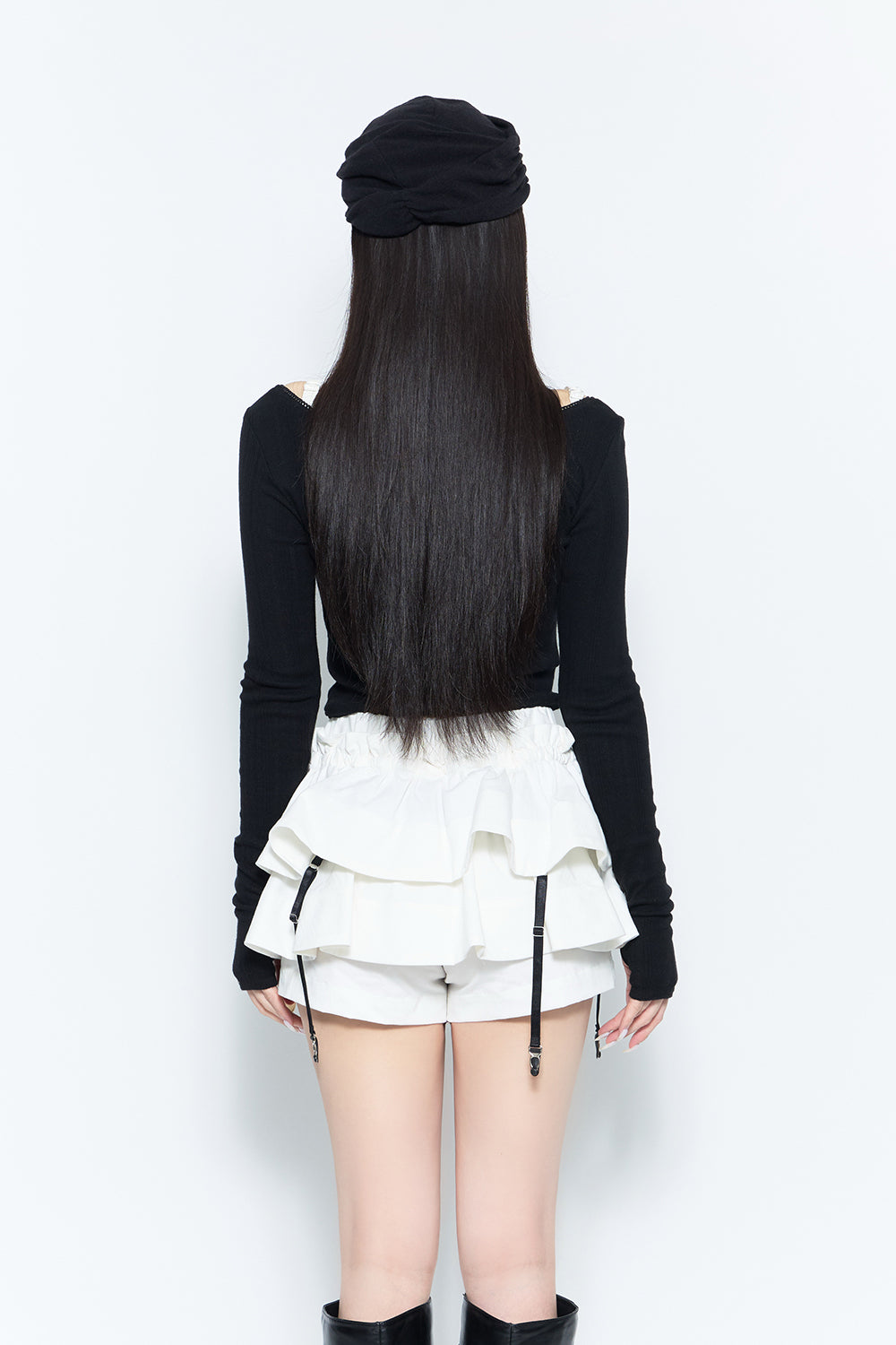 トップス theredthread strap layered tops THEREDTHREAD】strap layered tops