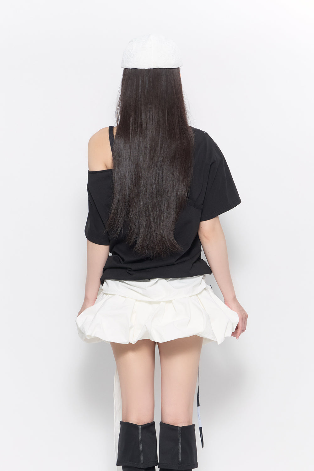 ink script offshoulder tops