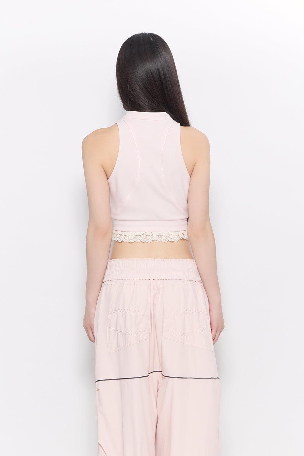 THEREDTHREAD / ザレッドスレッド】track jersey tops lace