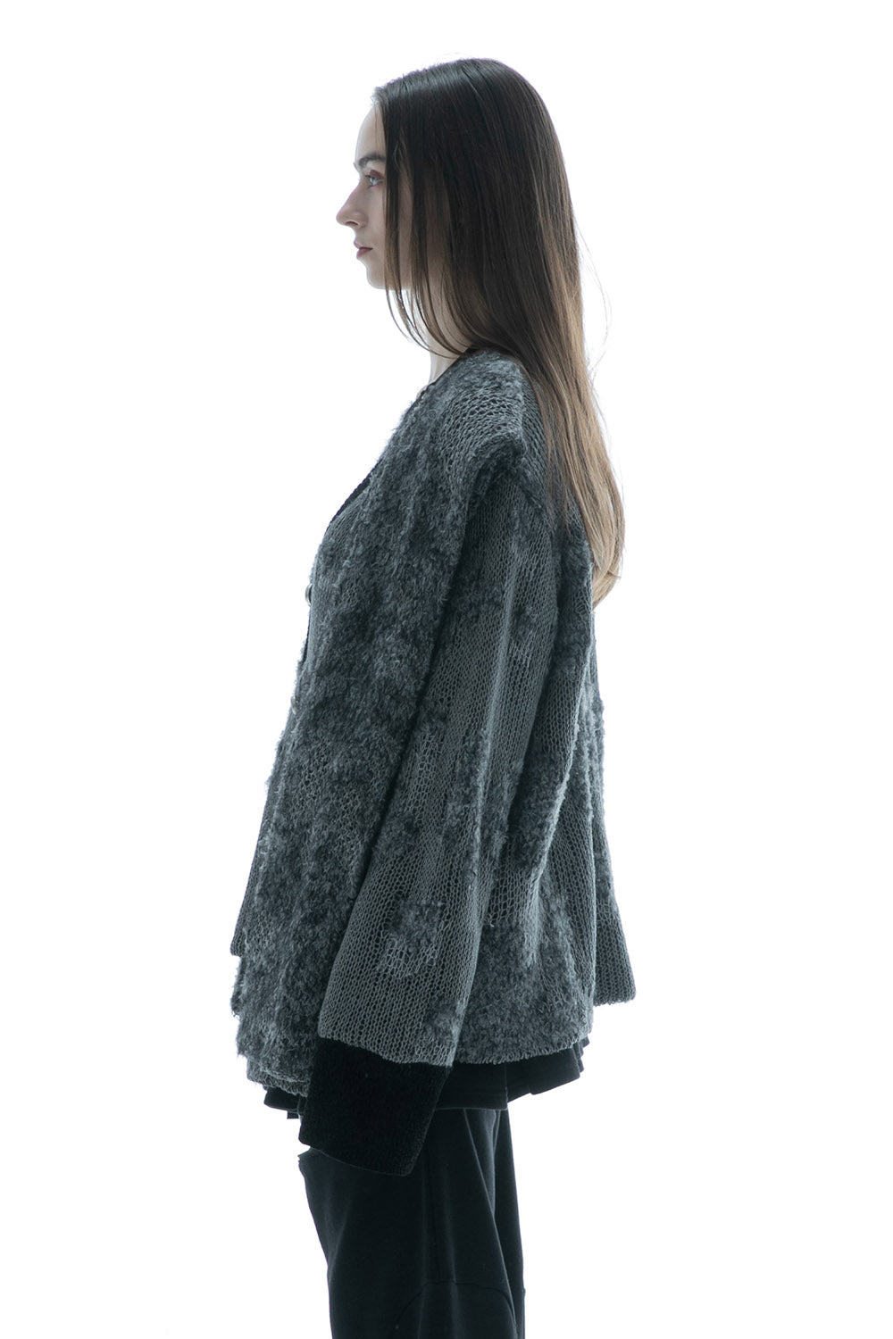 S tail cardigan long