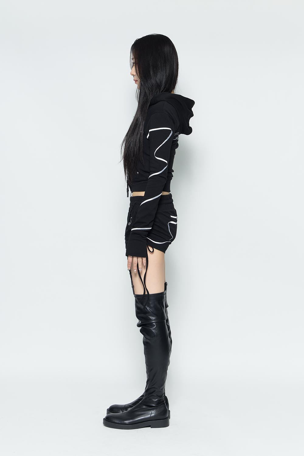 S embroidery ribbon shorts