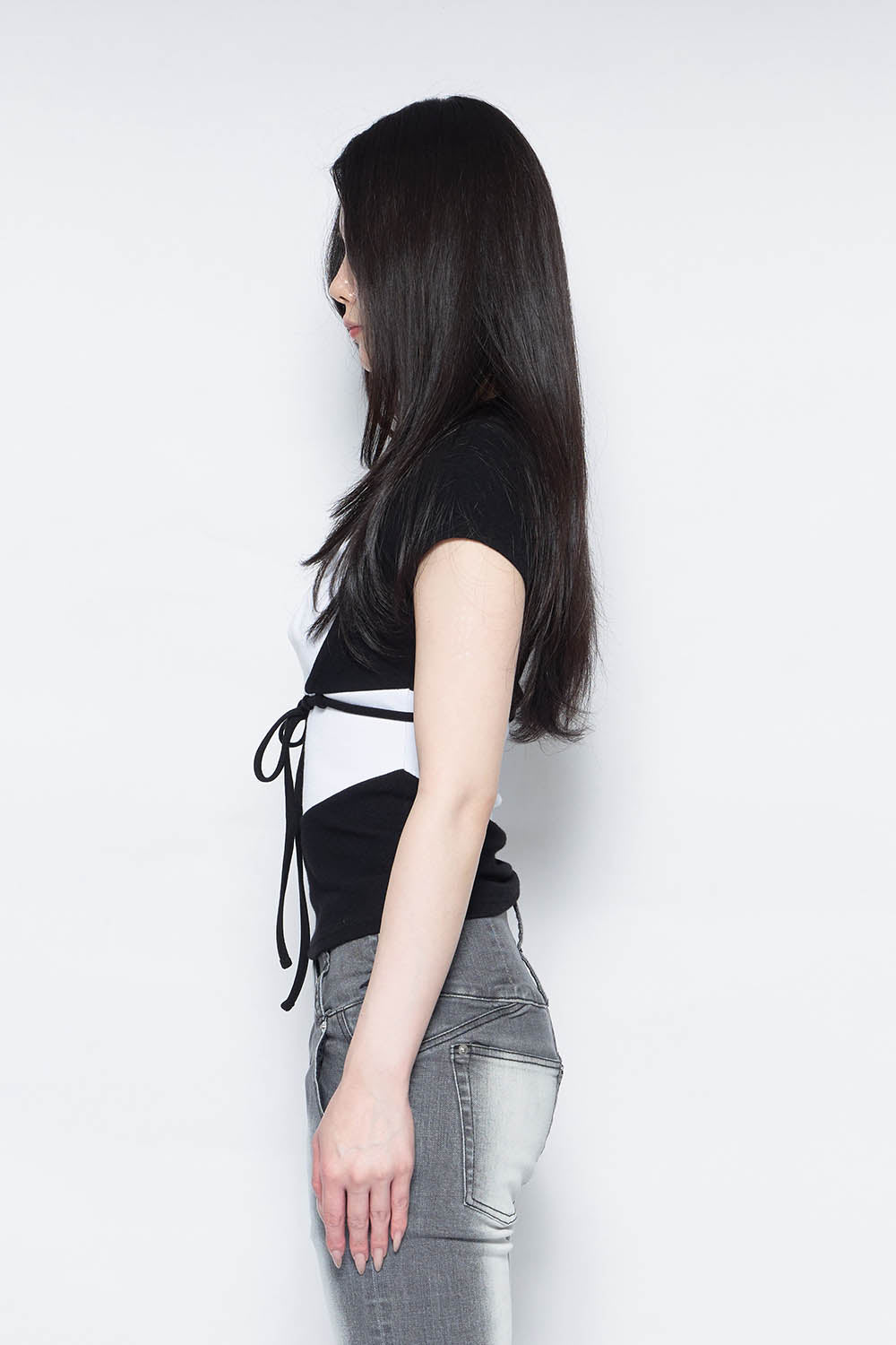 THEREDTHREAD / ザレッドスレッド】S symbol bicolor tops