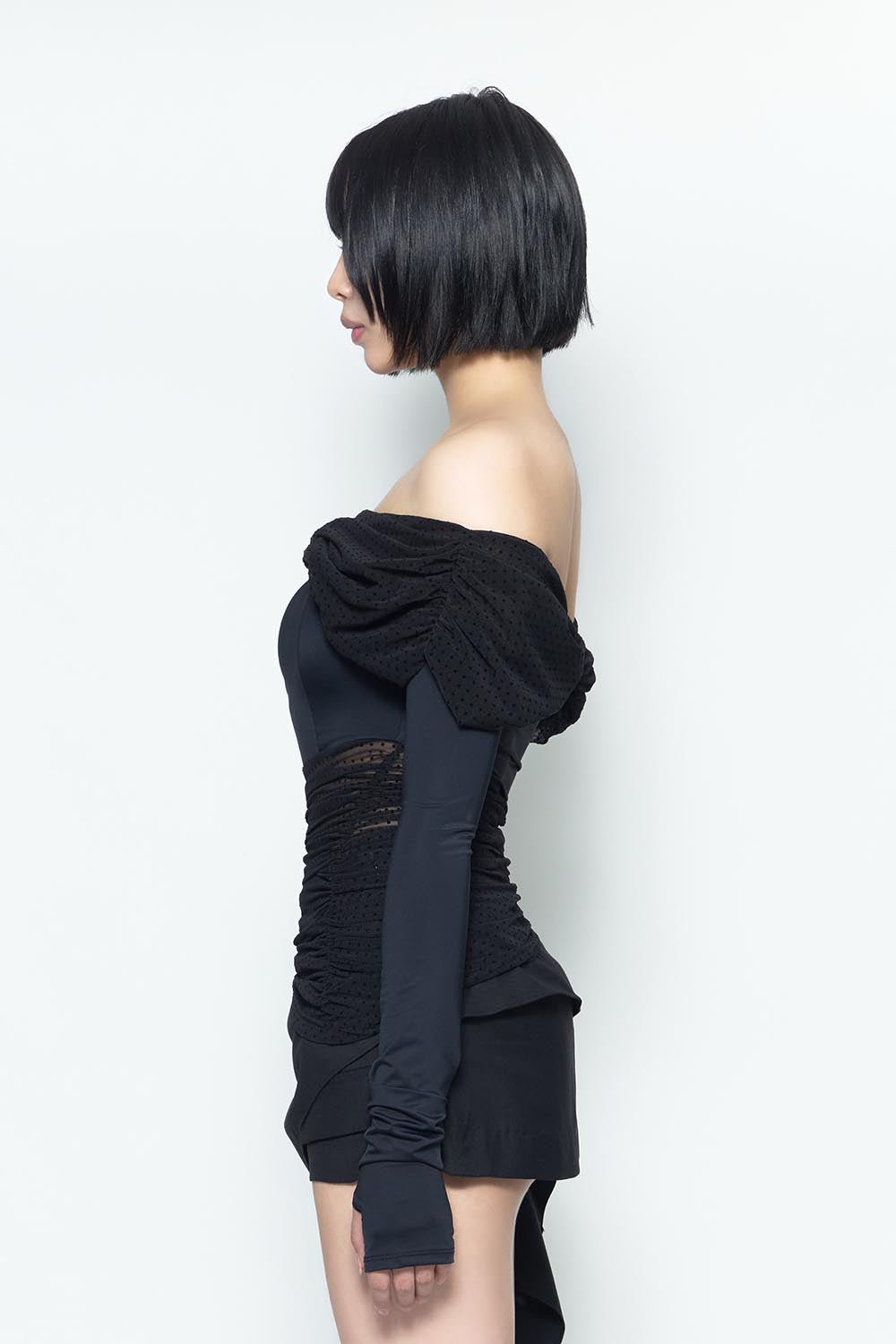 THEREDTHREAD / ザレッドスレッド】S dot off shoulder tops