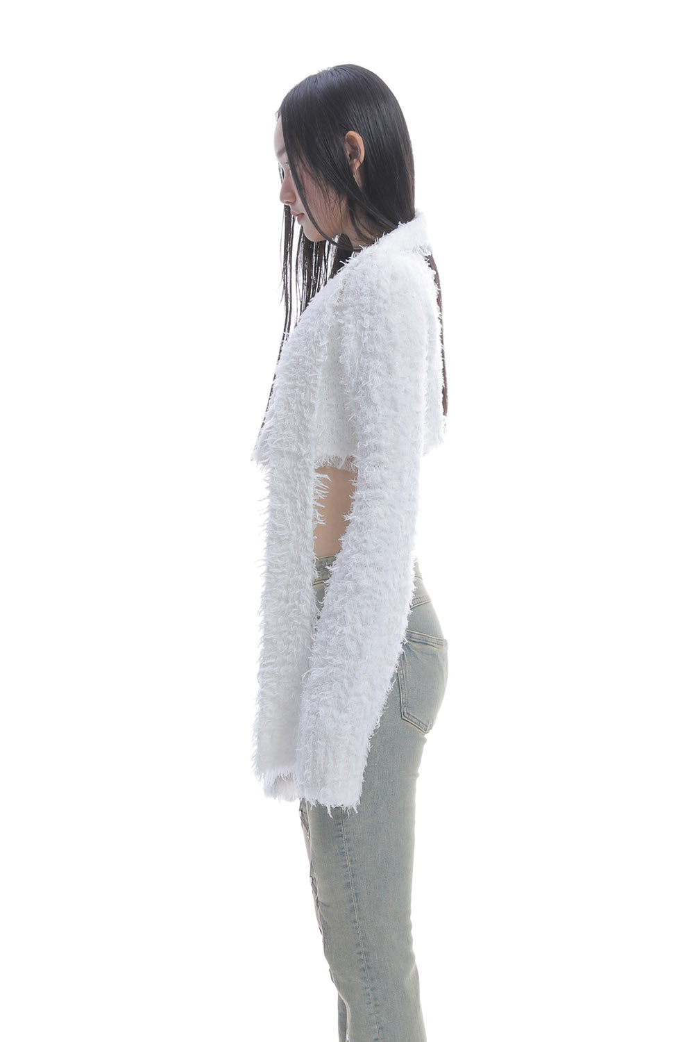 S tail cardigan cropped