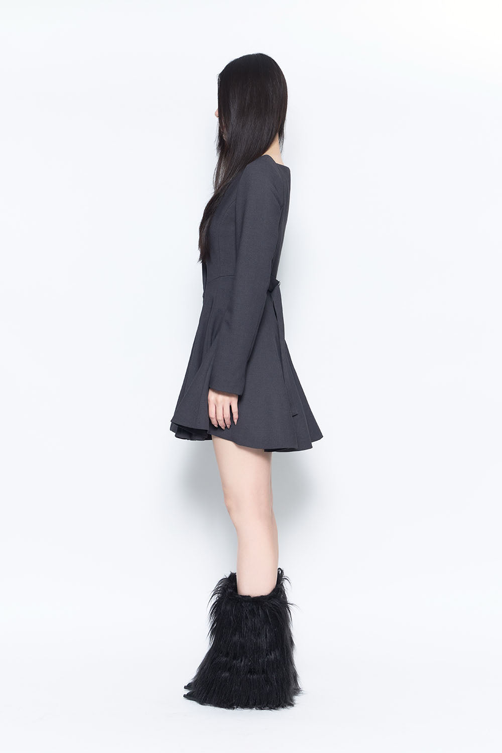 S tailored flare dress mini